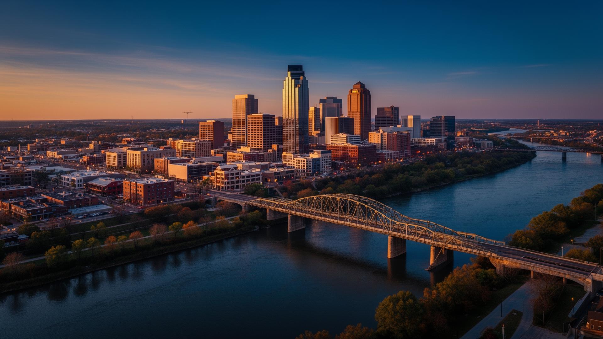 Little Rock Arkansas skyline